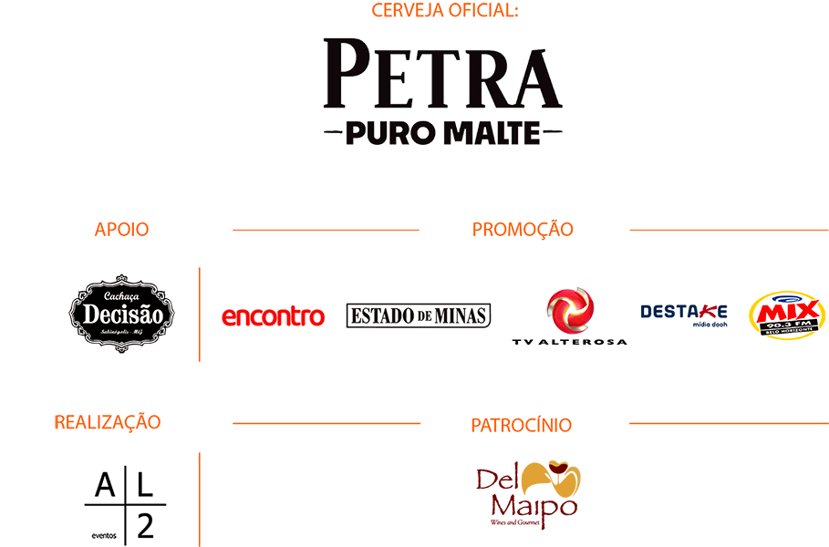 Marcas patrocinadoras e apoiadoras